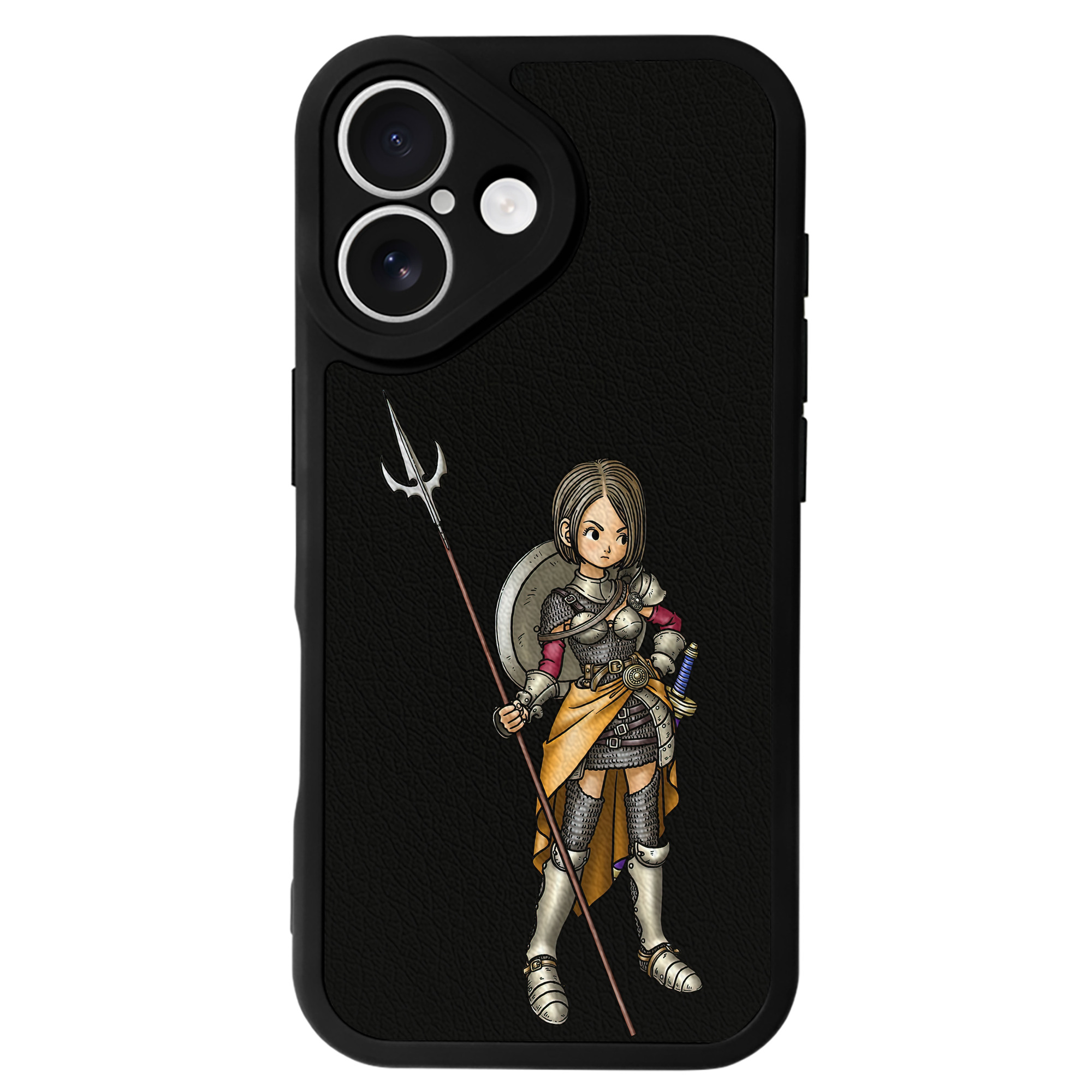 （画像用） ドラゴンクエスト Doragon Kuesuto Dragon Quest 【iPhone 16シリーズ対応】シリコンスマホケース（レザー調） 材質：シリコン